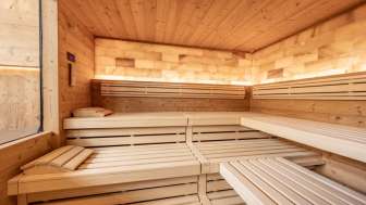 Sauna mit Fenster