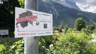 Schild KrimiSpass Grindelwald